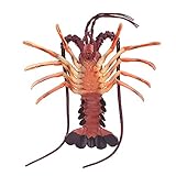Kunststoff Hummer Dekor, NichtHummer Spielzeug weich für Lehrmittel für die Anzeige von Meeresfrüchten Restaurant für Kinder Spielzeug für Bühnenperformance Prop(DarkDeep Sea King Shrimp, 29cm)
