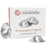 Silverette Silberhütchen aus massivem Sterlingsilber - Still-Hütchen - Schutz für wunde & entzündete Brustwarzen - Brustwarzen -Schutz für stillende Mütter - Regular