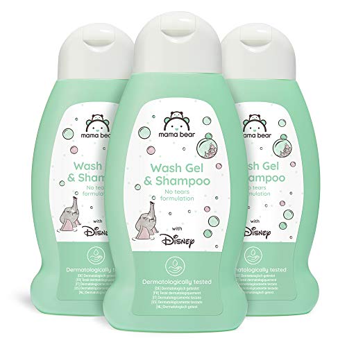 Amazon-Marke - Mama Bear - Disney - Baby-Waschgel und Shampoo (Keine-Tränen-Formel) - 3-er Pack x 300ml