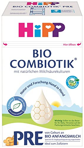 HiPP Bio Milchnahrung PRE BIO Combiotik, 4er Pack (4 x 600g), fish